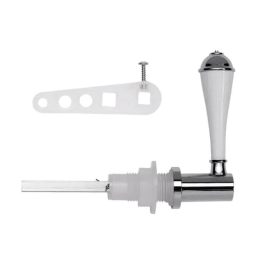 Croydex Classic Cistern Lever Fits all Standard Lever Cisterns White Chrome