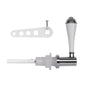 Croydex Classic Cistern Lever Fits all Standard Lever Cisterns White Chrome
