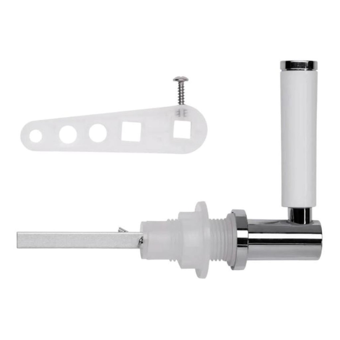 Croydex Cistern Lever Fits all Standard Lever Cisterns White Chrome