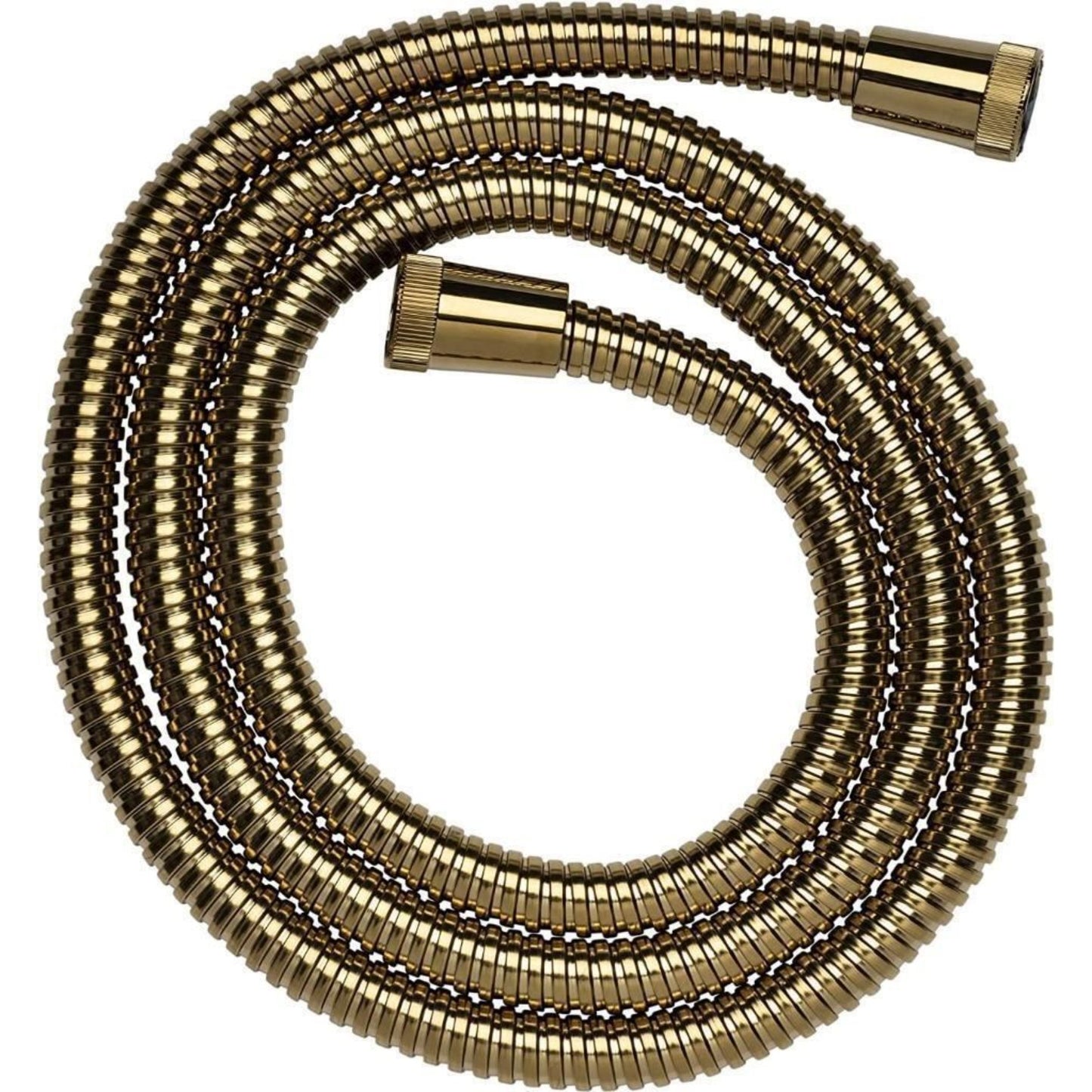 Croydex Gold 1.75m Stainless Steel Reinforced Shower Hose - Standard Bore