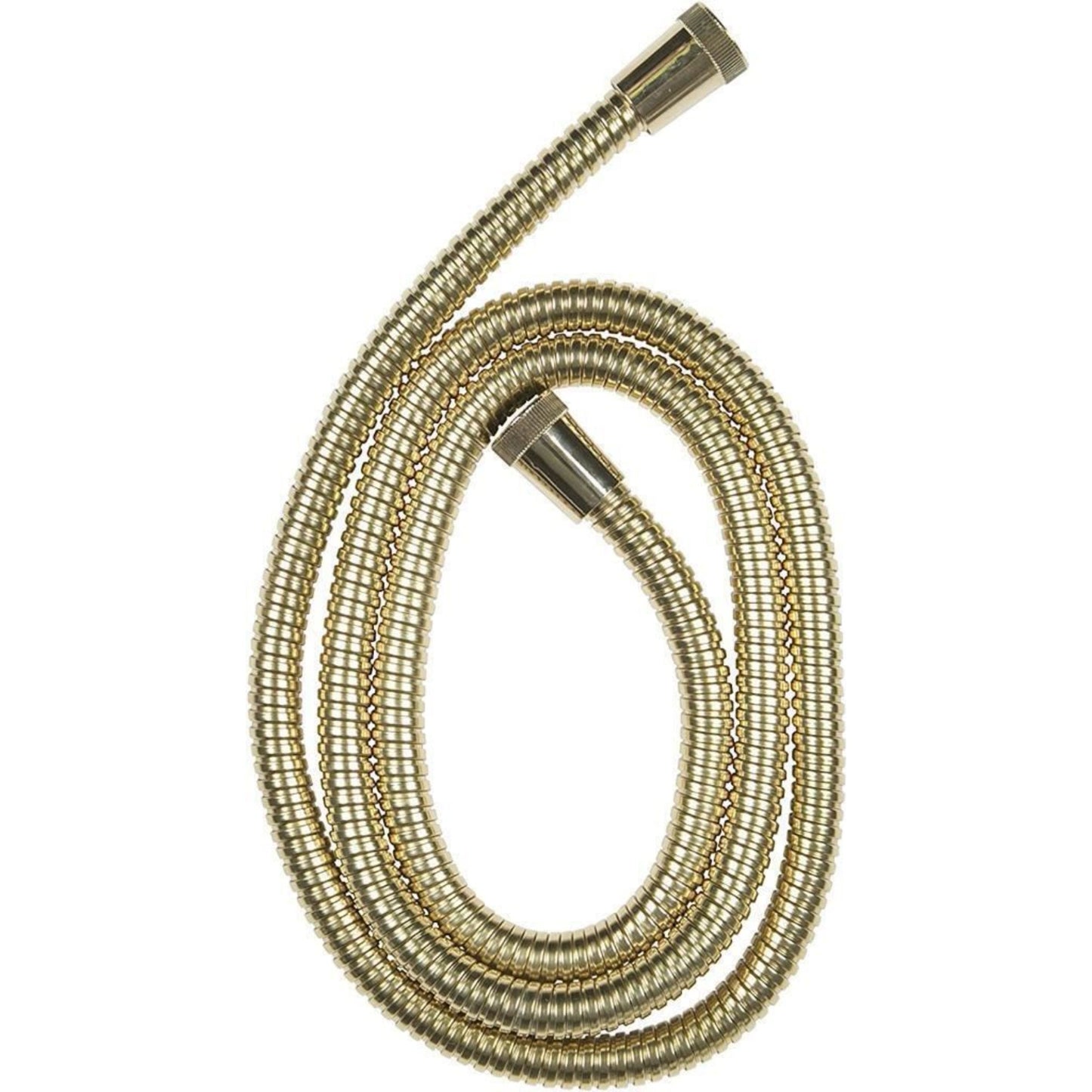 Croydex Gold 1.75m Stainless Steel Reinforced Shower Hose - Standard Bore