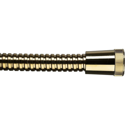 Croydex Gold 1.75m Stainless Steel Reinforced Shower Hose - Standard Bore