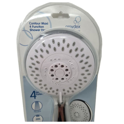 Croydex Contour Maxi Four Function Shower Handset with Optional Eco Feature