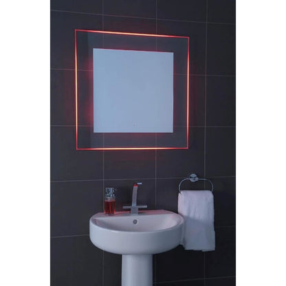 Croydex Oakley Colour Change Illuminated Mirror Hang 'N' Lock 700 x 700 x 45 mm
