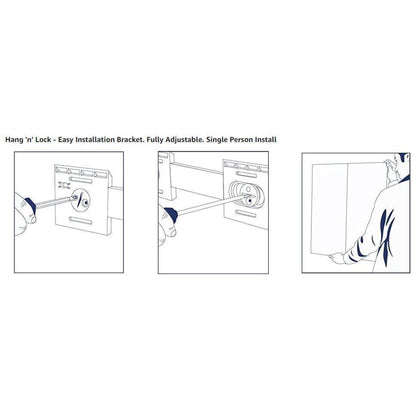 Croydex Oakley Colour Change Illuminated Mirror Hang 'N' Lock 700 x 700 x 45 mm