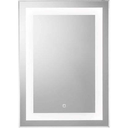 Croydex Rookley LED Illuminated Mirror Hang 'N' Lock Silver 700 x 500 x 30 mm