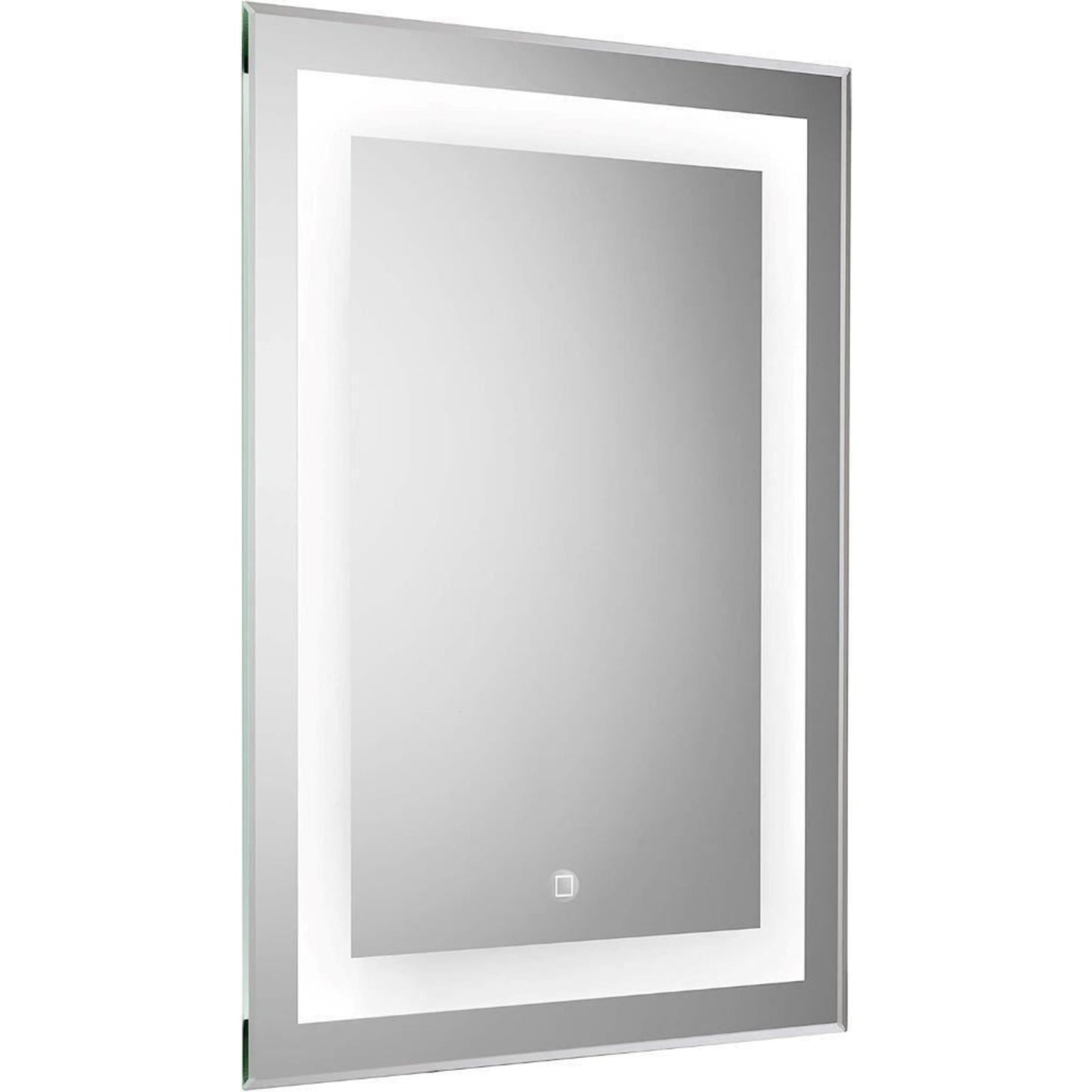 Croydex Rookley LED Illuminated Mirror Hang 'N' Lock Silver 700 x 500 x 30 mm