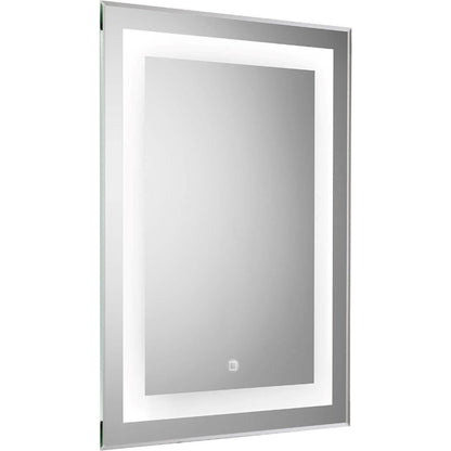 Croydex Rookley LED Illuminated Mirror Hang 'N' Lock Silver 700 x 500 x 30 mm