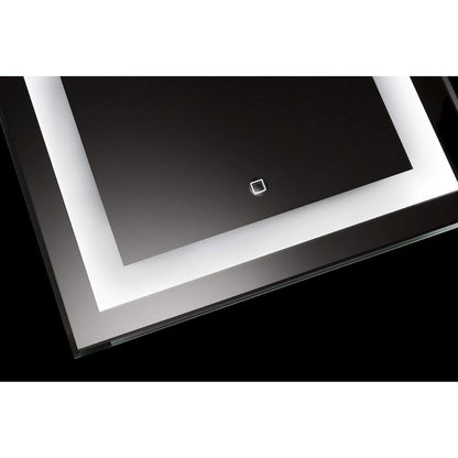 Croydex Rookley LED Illuminated Mirror Hang 'N' Lock Silver 700 x 500 x 30 mm