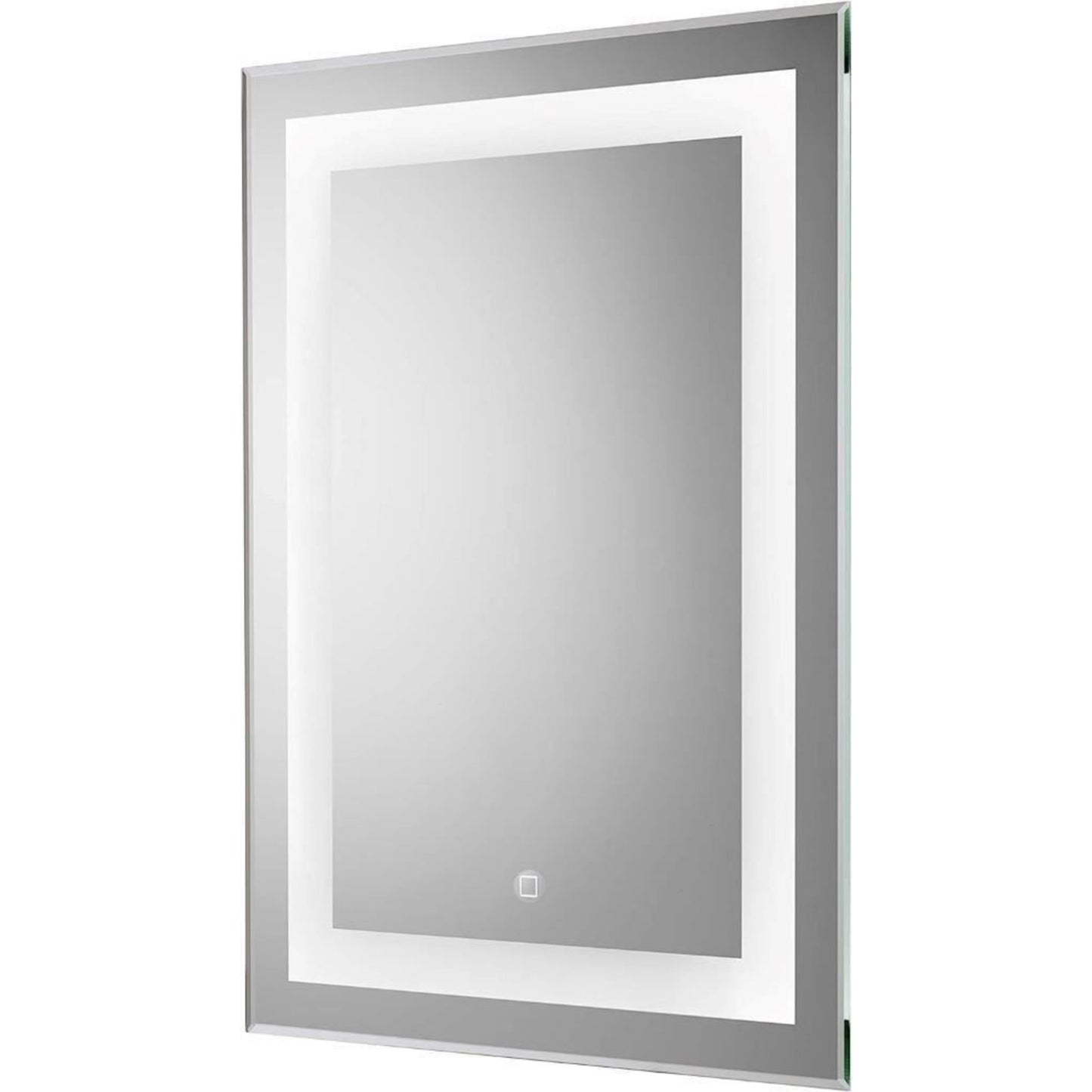 Croydex Rookley LED Illuminated Mirror Hang 'N' Lock Silver 700 x 500 x 30 mm