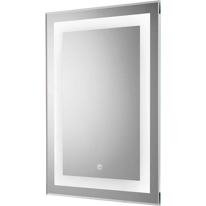 Croydex Rookley LED Illuminated Mirror Hang 'N' Lock Silver 700 x 500 x 30 mm