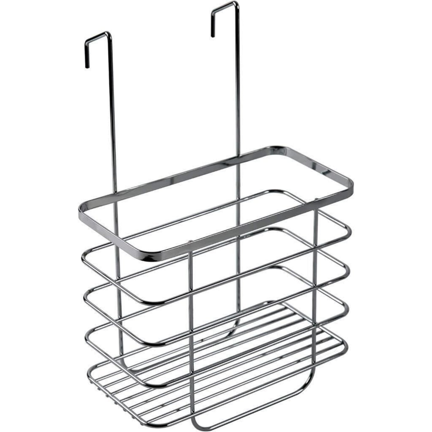 Croydex Chrome Shower Screen Caddy Bathroom Storage Basket Rust Free 37x25x13cm