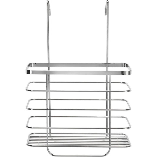 Croydex Chrome Shower Screen Caddy Bathroom Storage Basket Rust Free 37x25x13cm