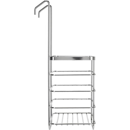 Croydex Chrome Shower Screen Caddy Bathroom Storage Basket Rust Free 37x25x13cm