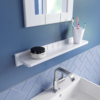 Croydex Portland Adelite Bathroom Shelf White Pine 70mm x 600mm x 110mm
