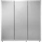 Croydex Heacham Triple Door Tri-View Mirrored White Steel Cabinet 762x762x127mm