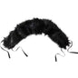 Clair de Lune Faux Fur Hood Trim for Pram and Pushchair Universal Size Black