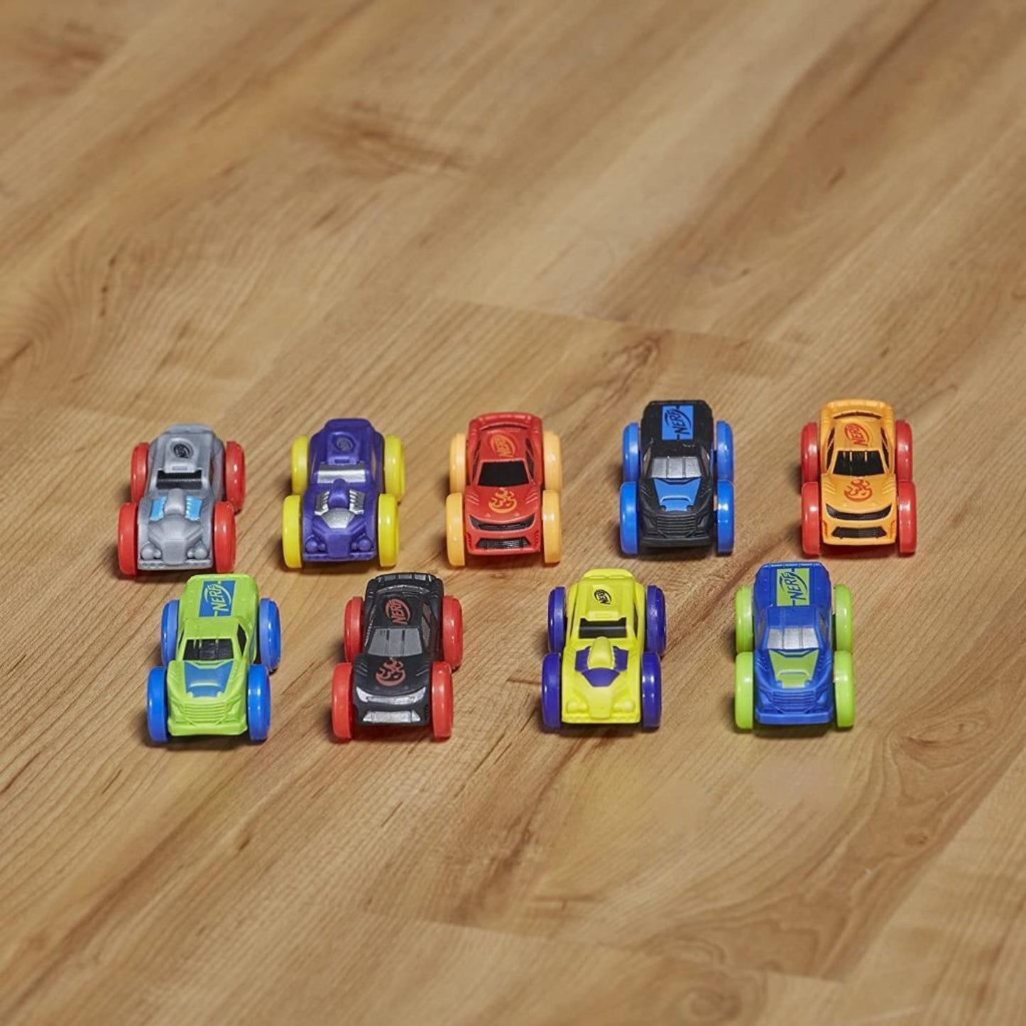 Nerf Nitro MotoFury Rapid Rally Includes 9 Cars + Ramps and Obstacles