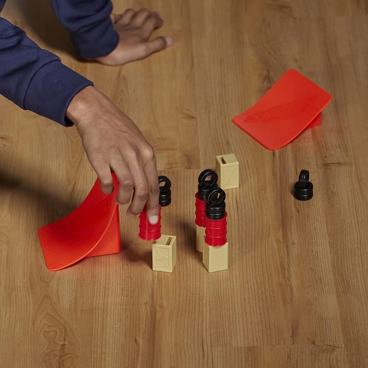 Nerf Nitro MotoFury Rapid Rally Includes 9 Cars + Ramps and Obstacles