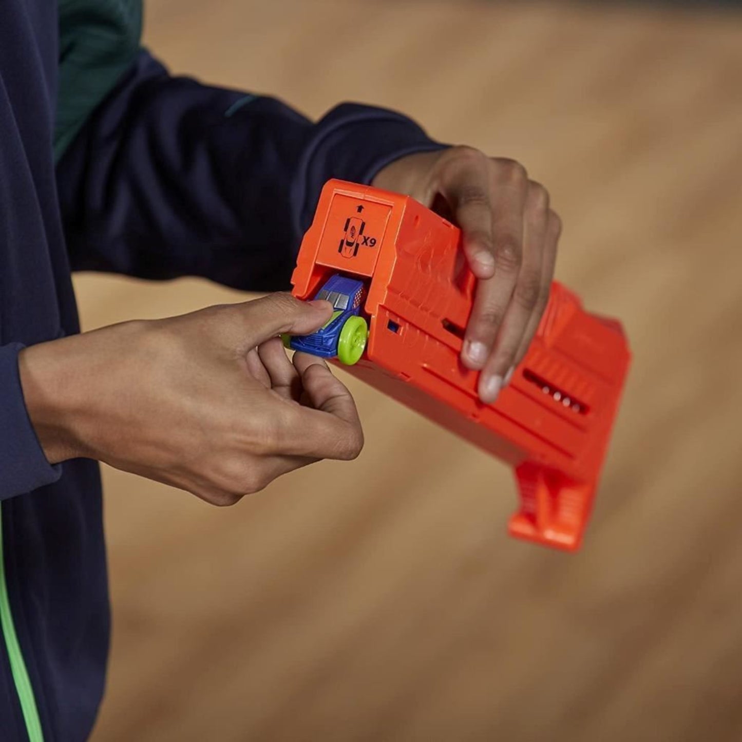 Nerf Nitro MotoFury Rapid Rally Includes 9 Cars + Ramps and Obstacles