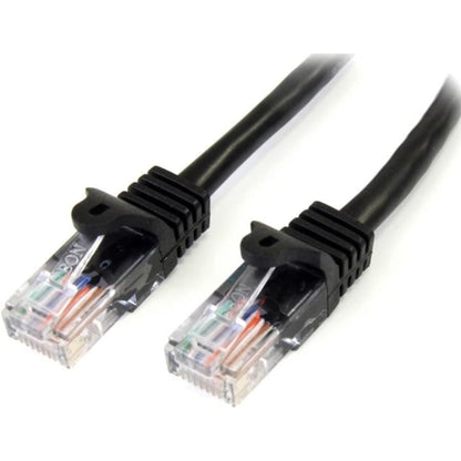 StarTech 10m Cat5e Snaggles Ethernet Patch Cable 10m Black 45PAT10MBK