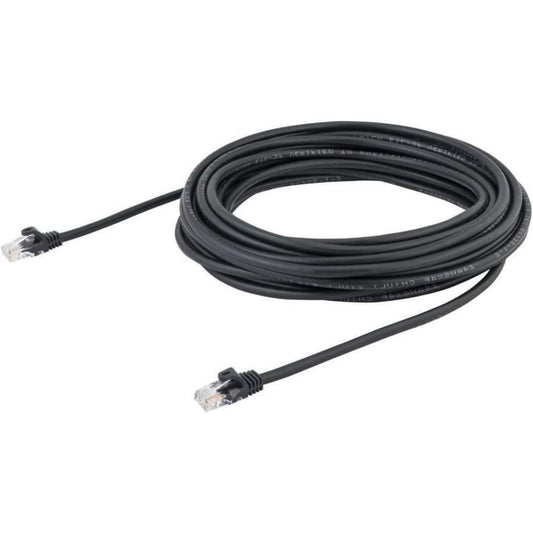 StarTech 10m Cat5e Snaggles Ethernet Patch Cable 10m Black 45PAT10MBK