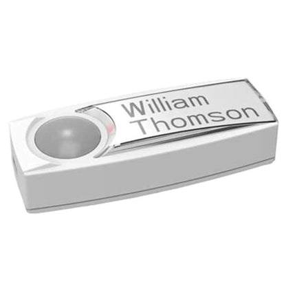 Byron Wireless Doorbell LED Light Plug-in EU 2 Pin Mains - 125m Range BY216FE