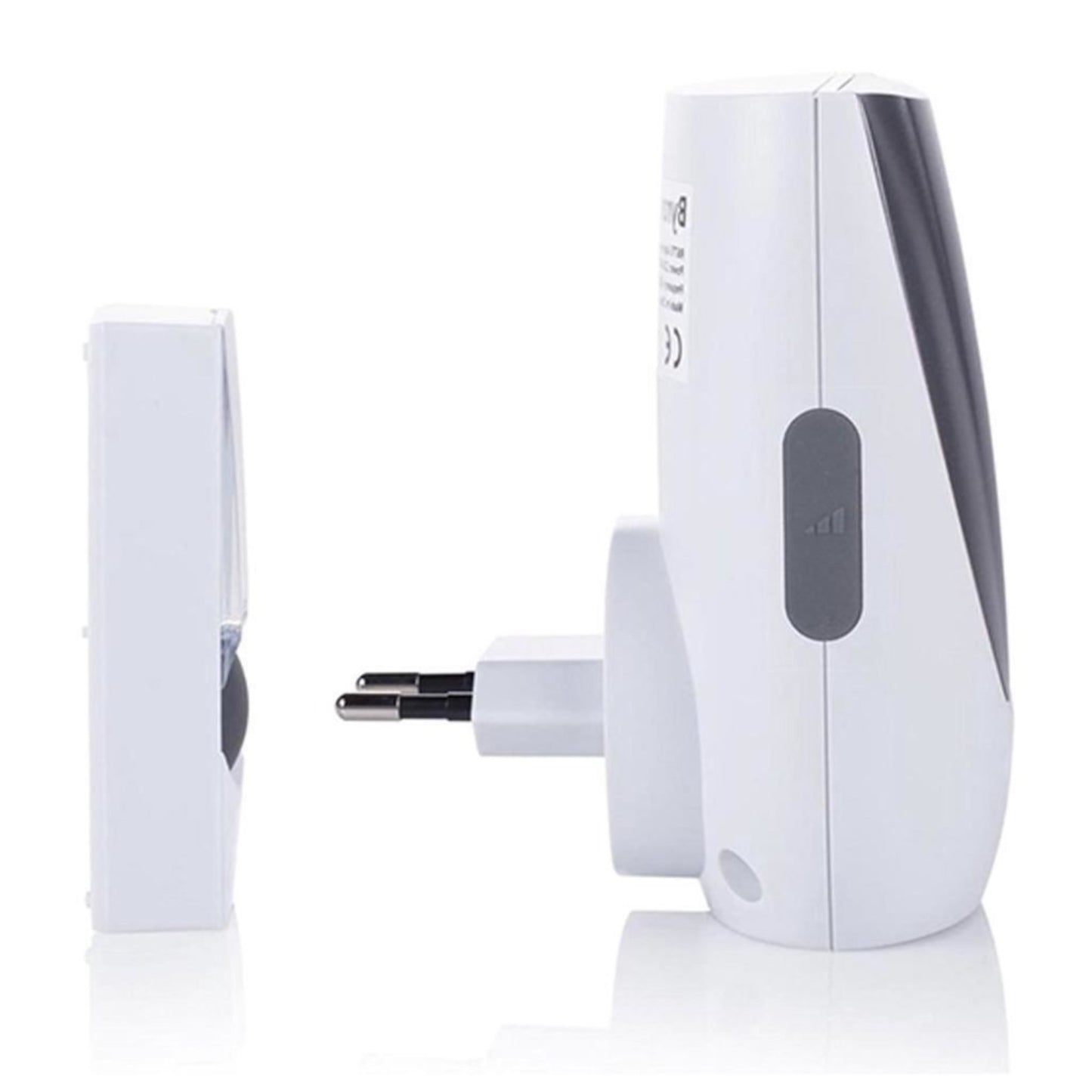 Byron Wireless Doorbell LED Light Plug-in EU 2 Pin Mains - 125m Range BY216FE