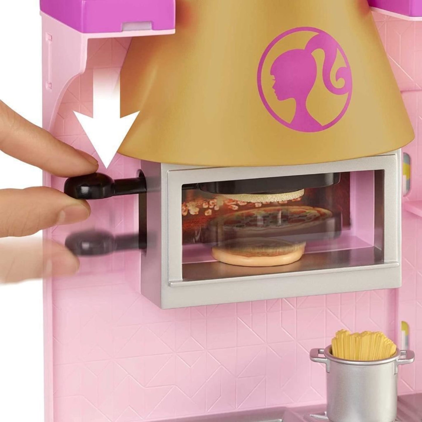 Barbie Cook n Grill Restaurant Playset and Barbie Doll 30 Pieces & 6 Play Areas