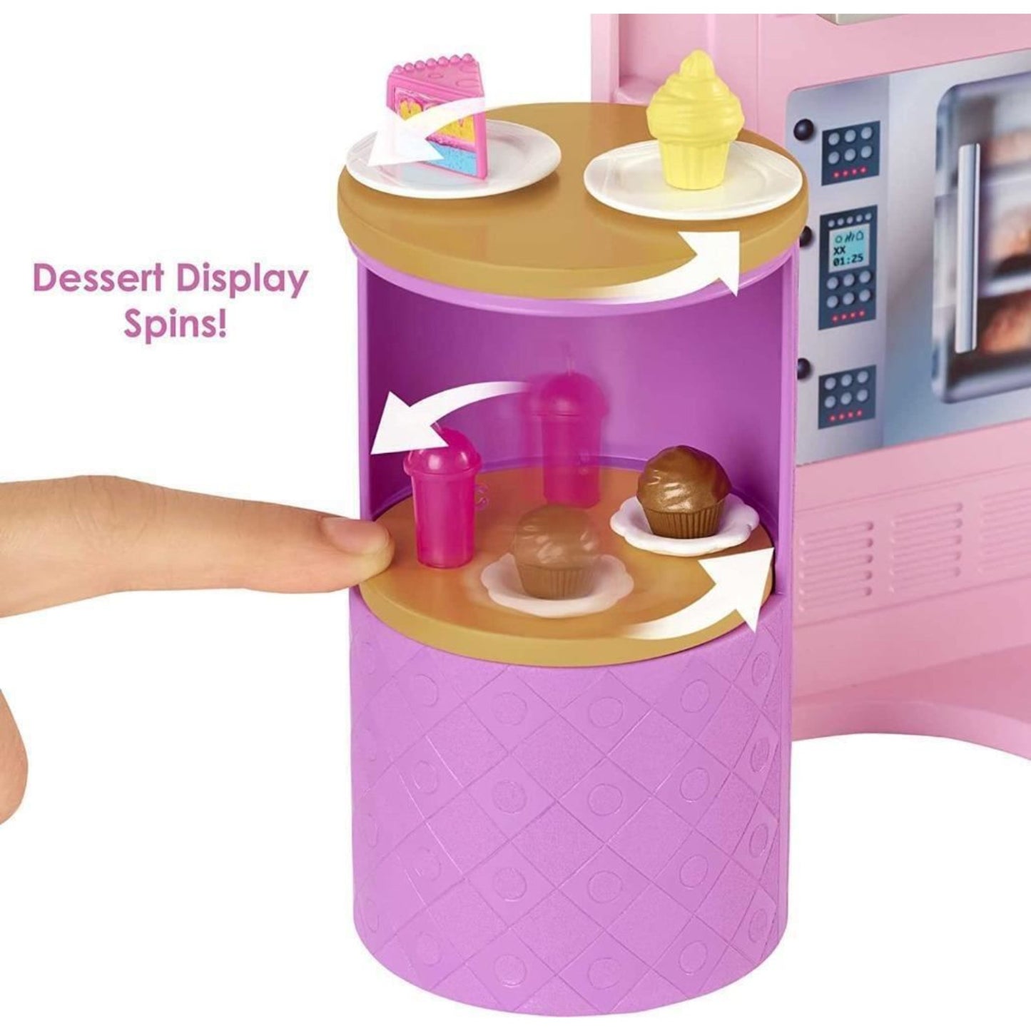Barbie Cook n Grill Restaurant Playset and Barbie Doll 30 Pieces & 6 Play Areas