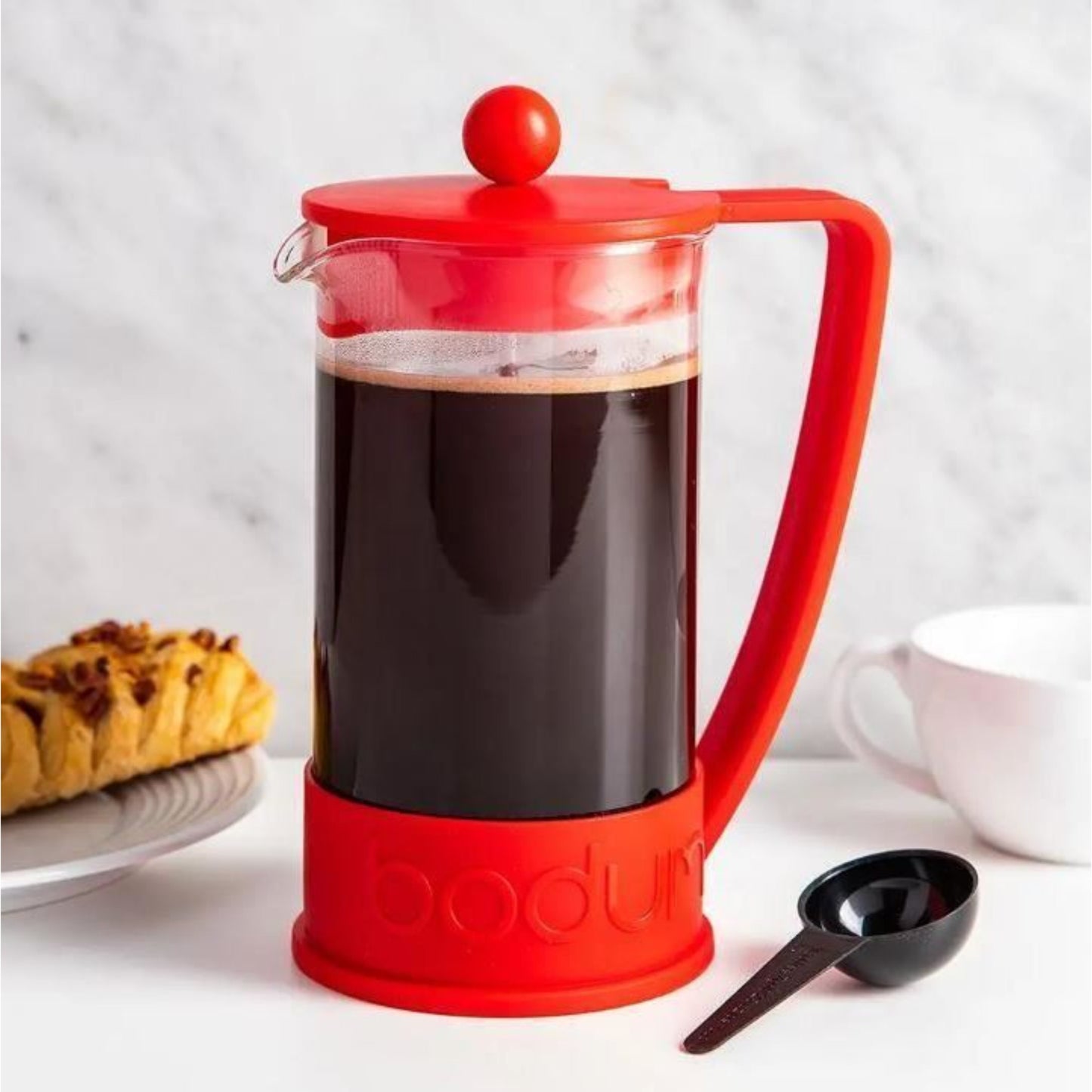 Bodum Brazil French Press Coffee Maker Cafetiere 8 Cup 1.0L 34oz Red