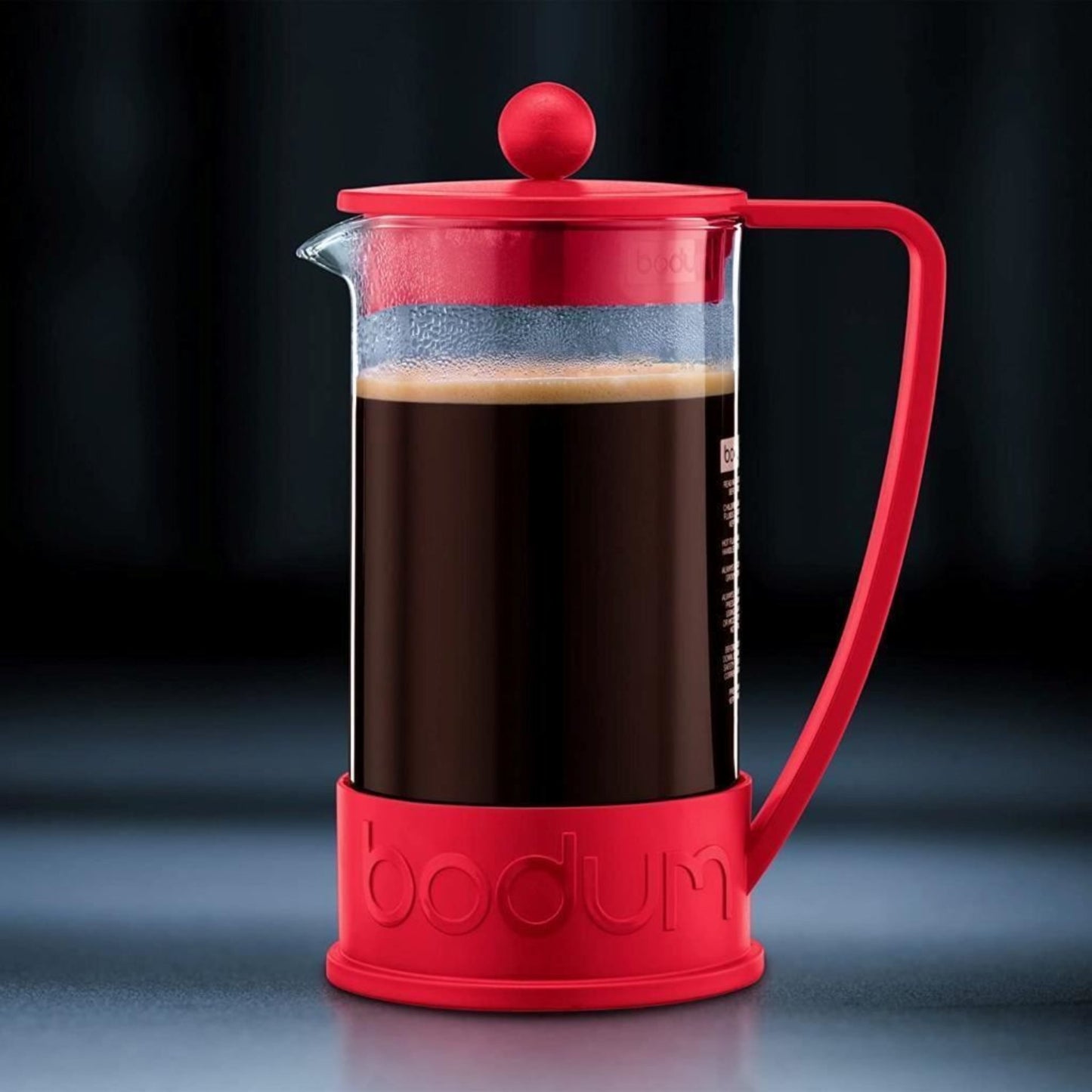 Bodum Brazil French Press Coffee Maker Cafetiere 8 Cup 1.0L 34oz Red