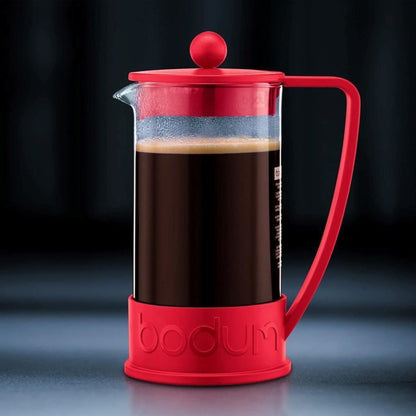 Bodum Brazil French Press Coffee Maker Cafetiere 8 Cup 1.0L 34oz Red