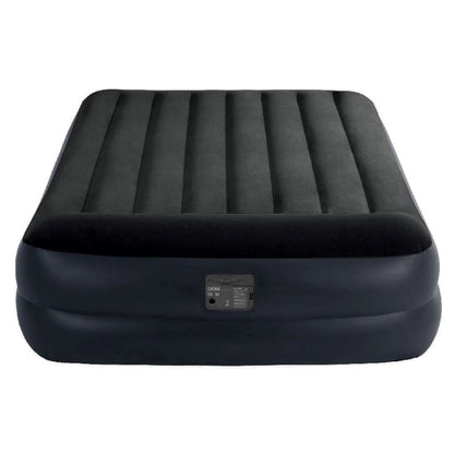 Intex Queen Deluxe Plus Pillow Rest Air Bed with Built in Pump 152 x 203 x 42 cm