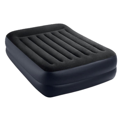 Intex Queen Deluxe Plus Pillow Rest Air Bed with Built in Pump 152 x 203 x 42 cm