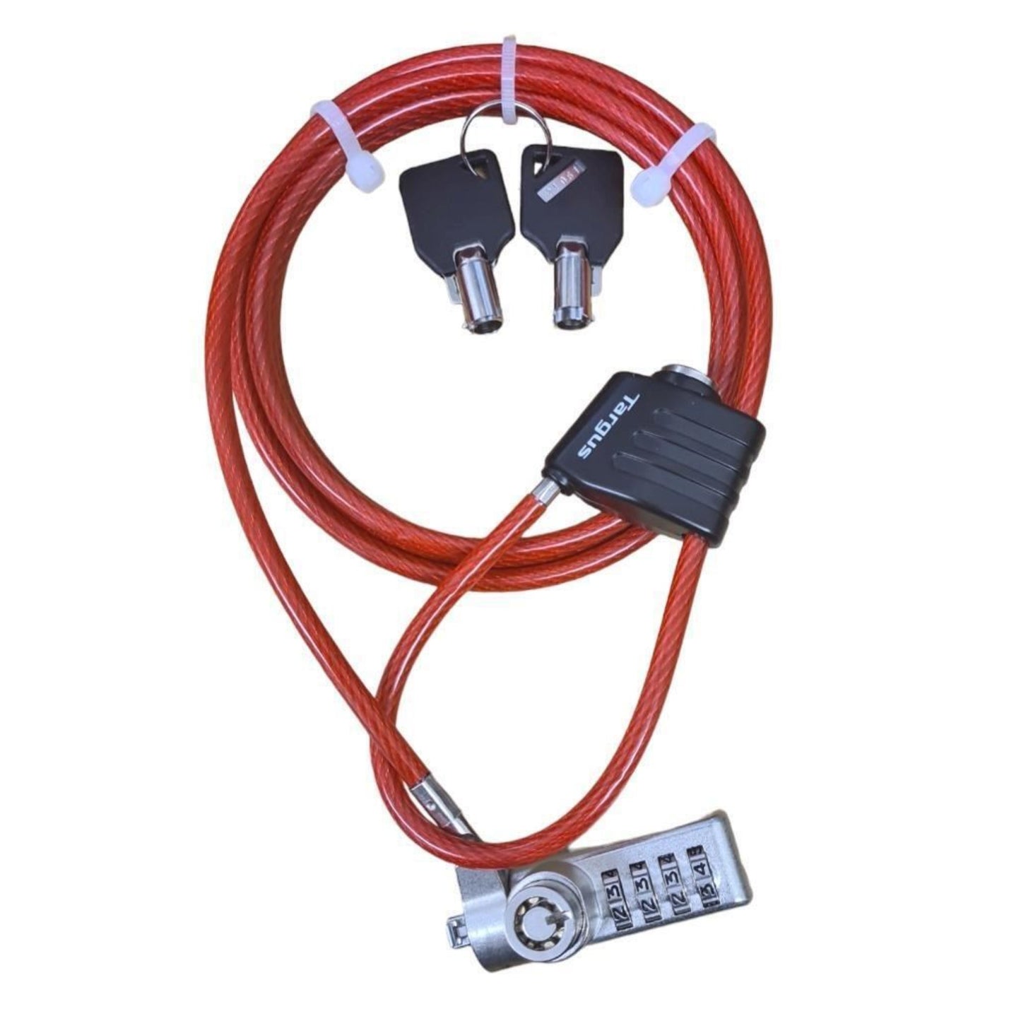 Targus Universal Laptop Slot Lock Dual Locking Security Cable Key Combination