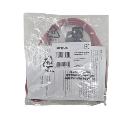 Targus Universal Laptop Slot Lock Dual Locking Security Cable Key Combination