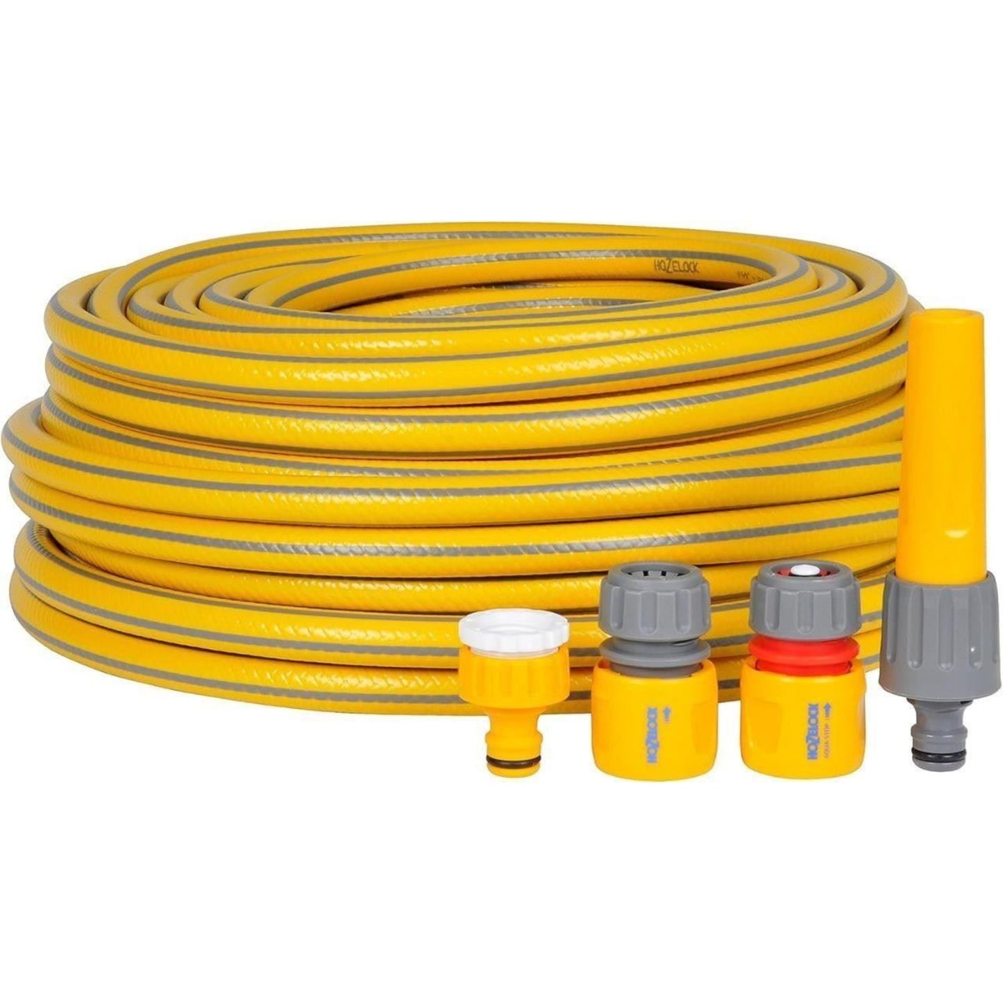 HOZELOCK Starter 15m Hose 12,5mm with Connectors and Spay Nozzle UV Resistant