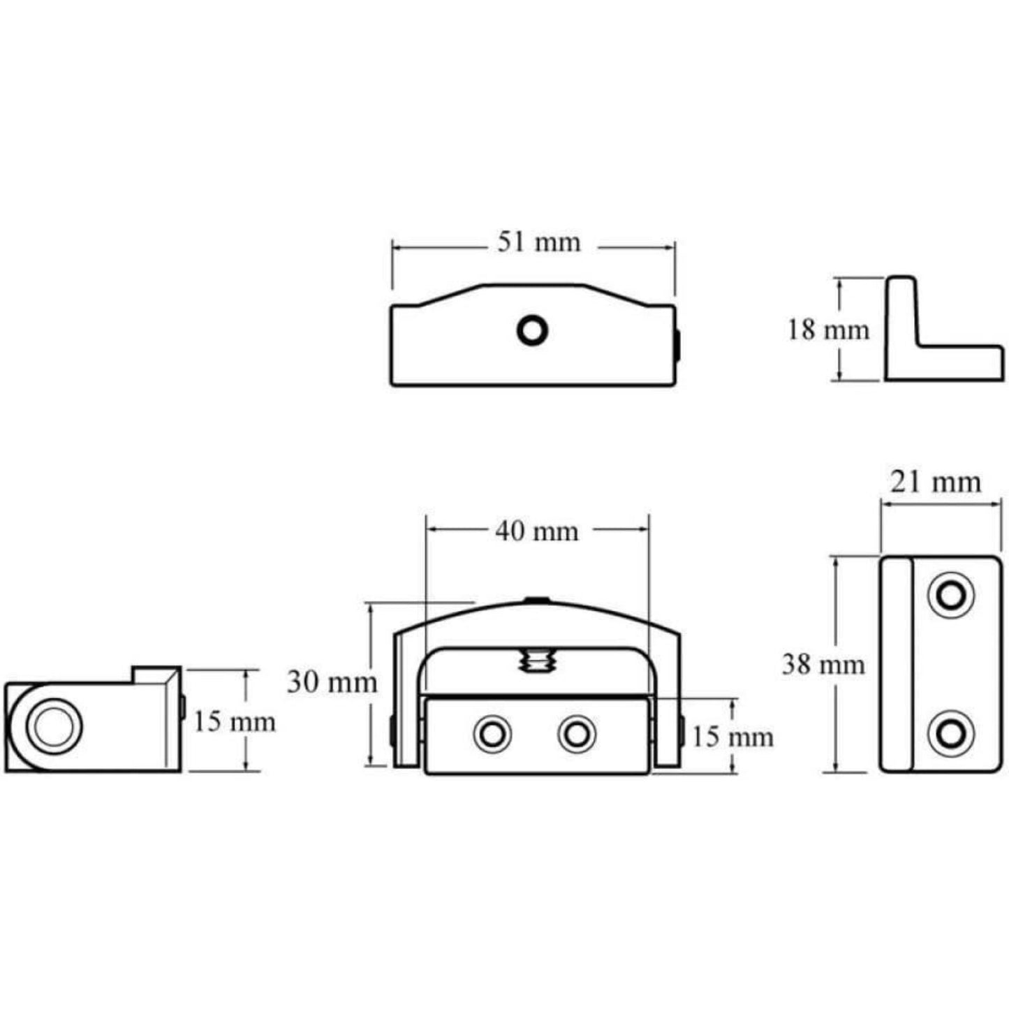 Yale Locks P113 Toggle Metal Window Lock White x1 Pack P-113-WE