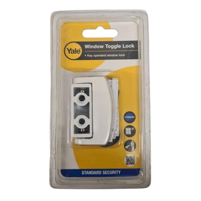 Yale Locks P113 Toggle Metal Window Lock White x1 Pack P-113-WE