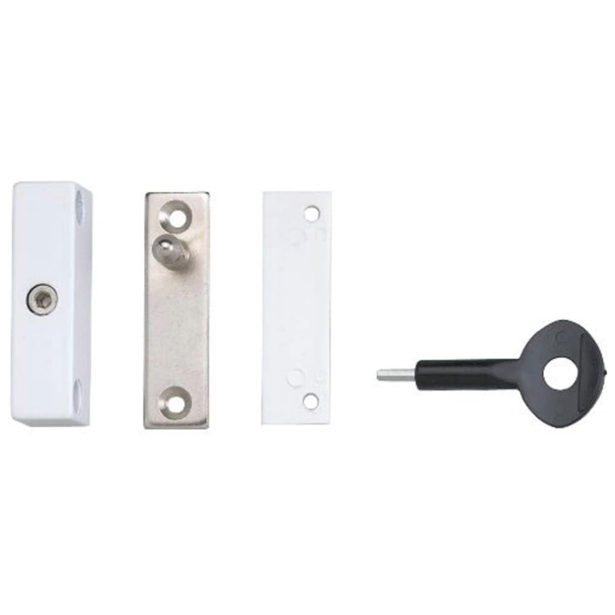 Yale P118 Auto Window Lock White Finish Single Pack Key Operated Timber Casement