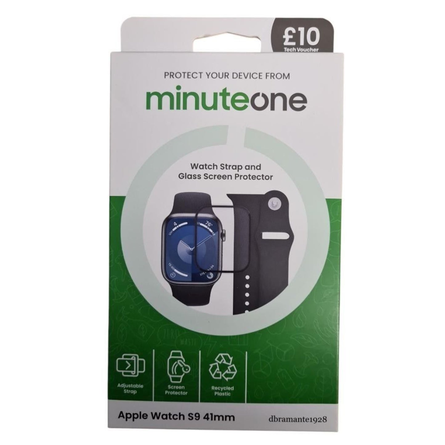dbramante1928 Apple Watch S9 Strap 41mm Screen Protector Plus £10 EE Discount