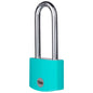 Yale Standard Security 38mm Aluminium Padlock with Long Shackle Teal 3 Keys