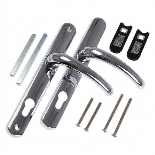 Yale Superior Door Handle Standard Security for PVCu Doors 92 mm/215 mm Polished Chrome