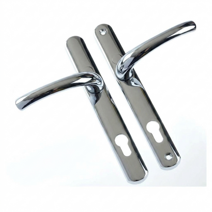 Yale Superior Door Handle Standard Security for PVCu Doors 92 mm/215 mm Polished Chrome
