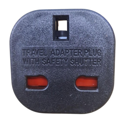 PowerConnect Euro Transformer UK Converter 3 Pin to European 2 Pin Plug with Safety Shutter