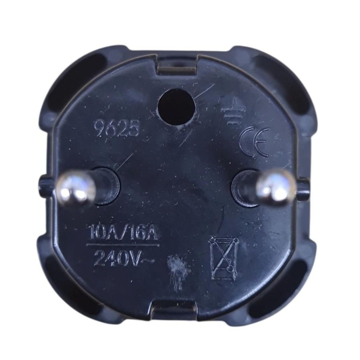 PowerConnect Euro Transformer UK Converter 3 Pin to European 2 Pin Plug with Safety Shutter