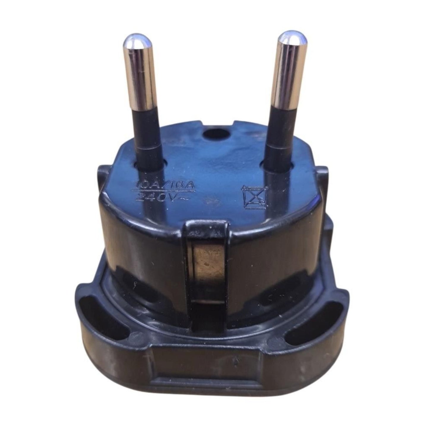 PowerConnect Euro Transformer UK Converter 3 Pin to European 2 Pin Plug with Safety Shutter