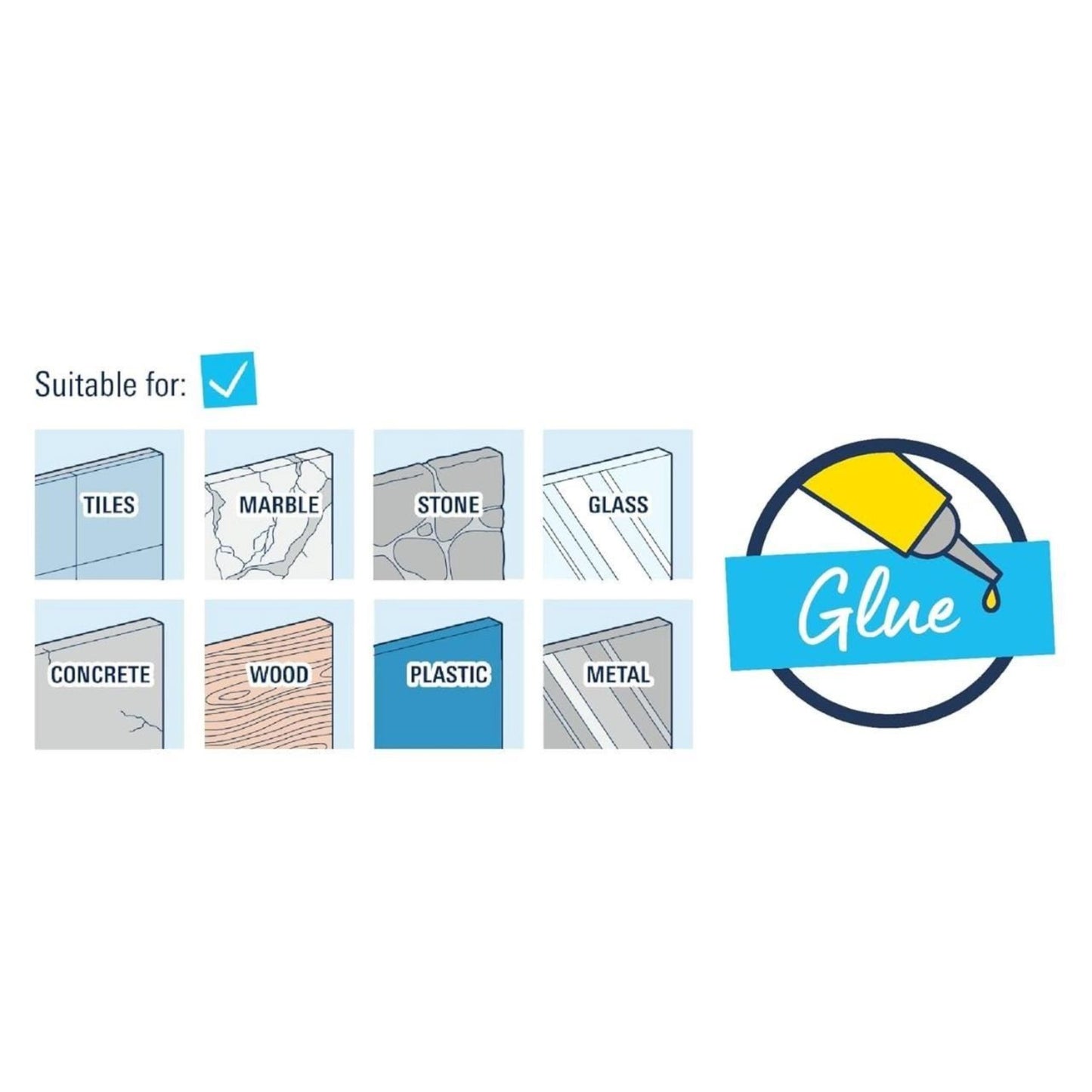 Croydex Adhesive Glue 7ml for Fixture Bathroom Accessories Waterproof QuickGlue