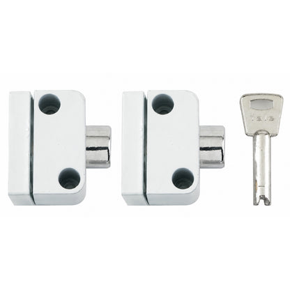 Yale 8K102 Push Button Window Lock with Key White Finish Pack of 2
